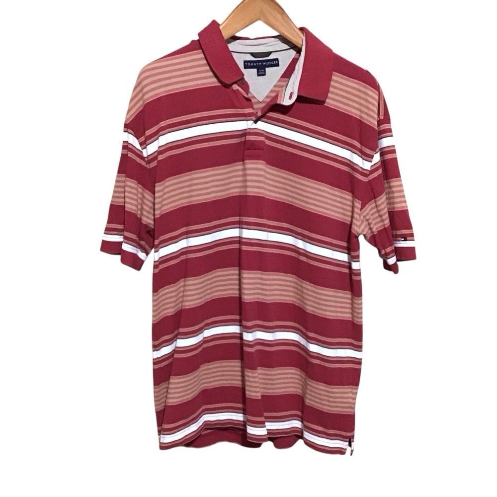 Tommy Hilfiger Striped Polo Shirt XL